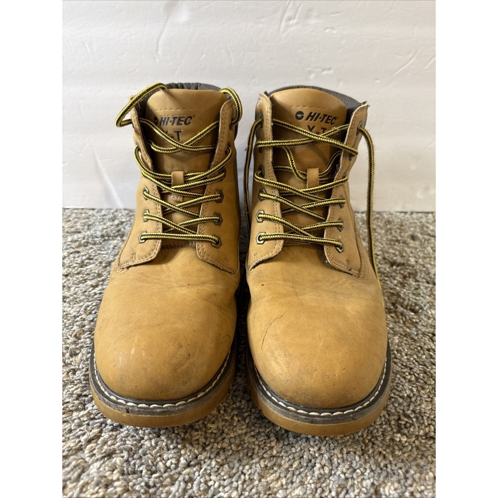 Hi-Tec X-T Men's Work Boots Tan Slip Resistant‎ Size 10